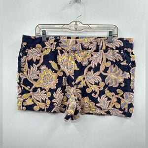 LOFT Woman linen blend floral casual quiet luxury resortwear summer short 14